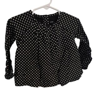 Baby Gap Black and White Heart Pattern Dress